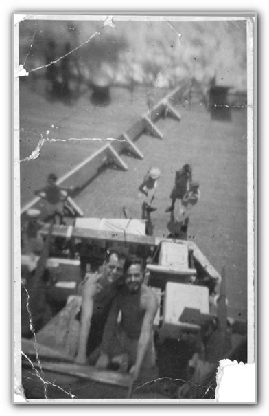 Dad during war with friend